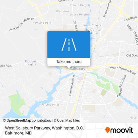 Mapa de West Salisbury Parkway