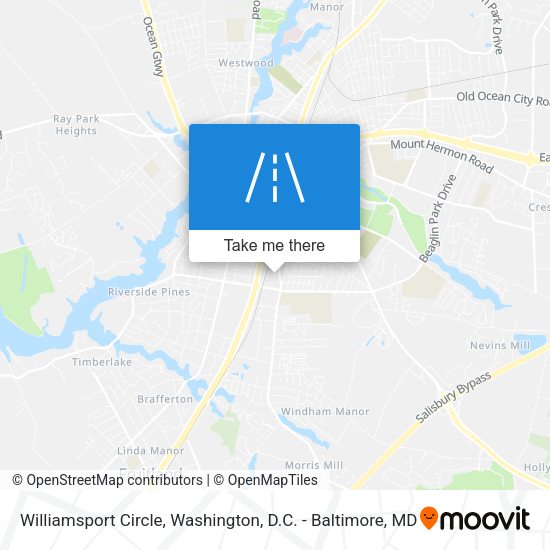 Mapa de Williamsport Circle