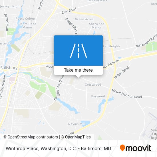 Winthrop Place map