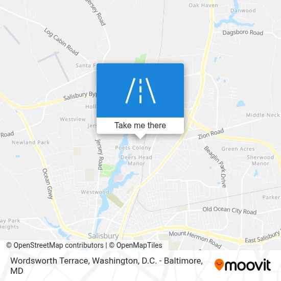 Wordsworth Terrace map