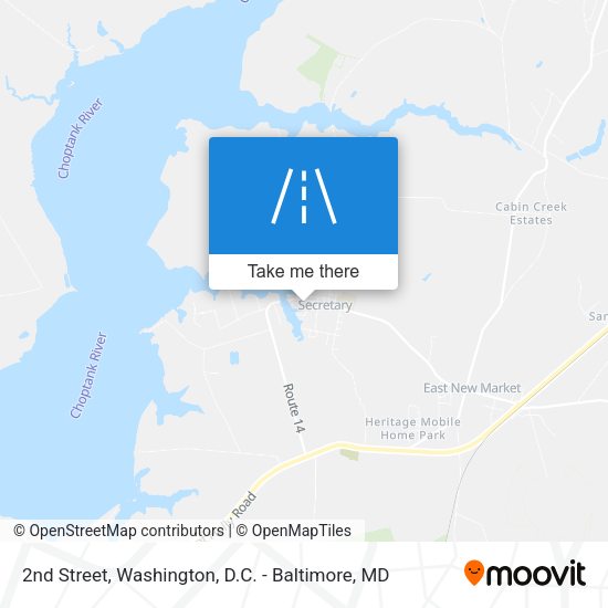 2nd Street map