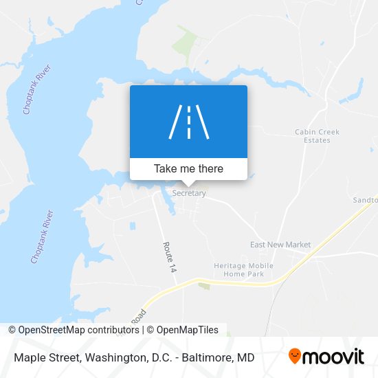 Maple Street map