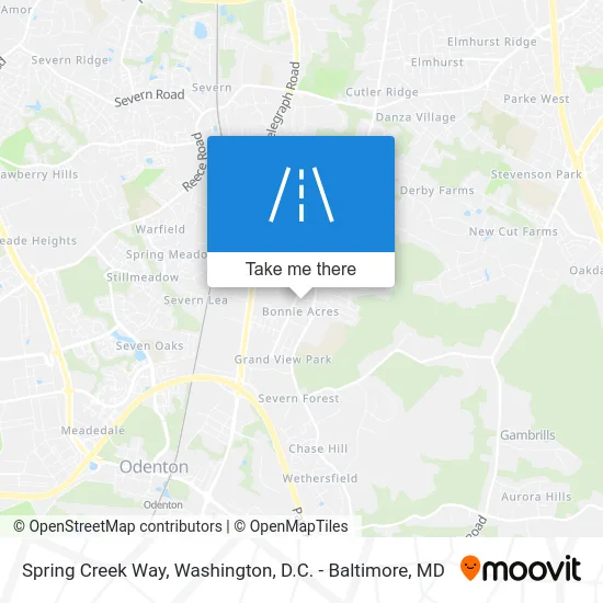 Spring Creek Way map