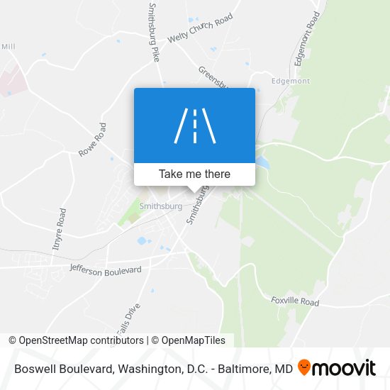 Mapa de Boswell Boulevard