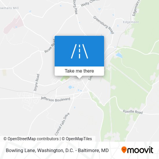 Bowling Lane map