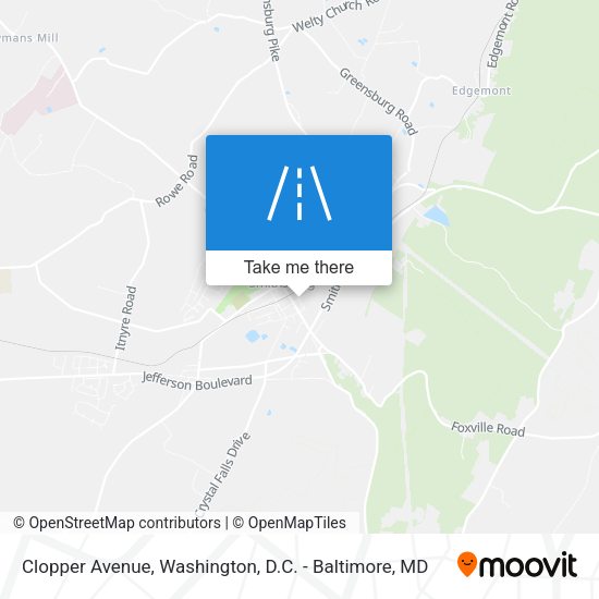 Clopper Avenue map