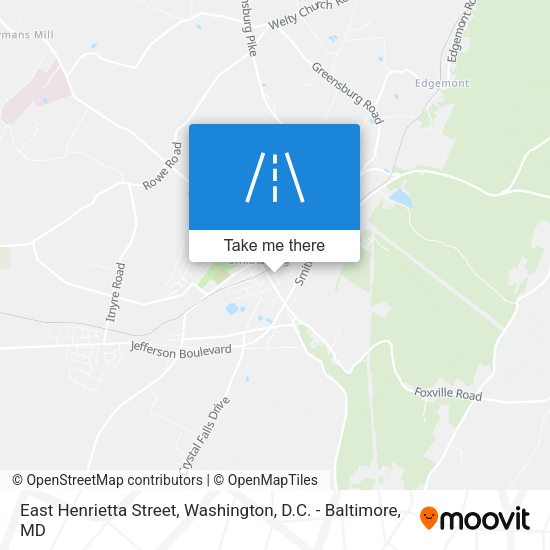 East Henrietta Street map