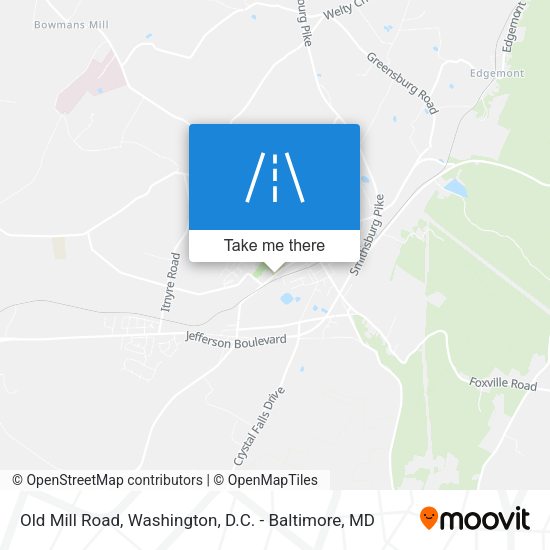 Old Mill Road map