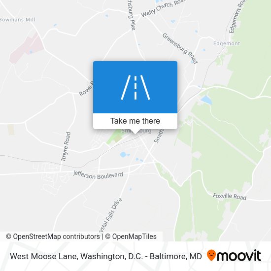 West Moose Lane map