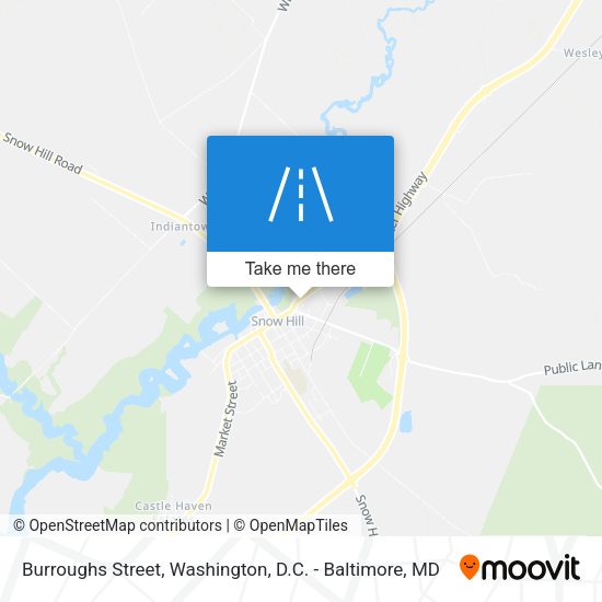 Burroughs Street map
