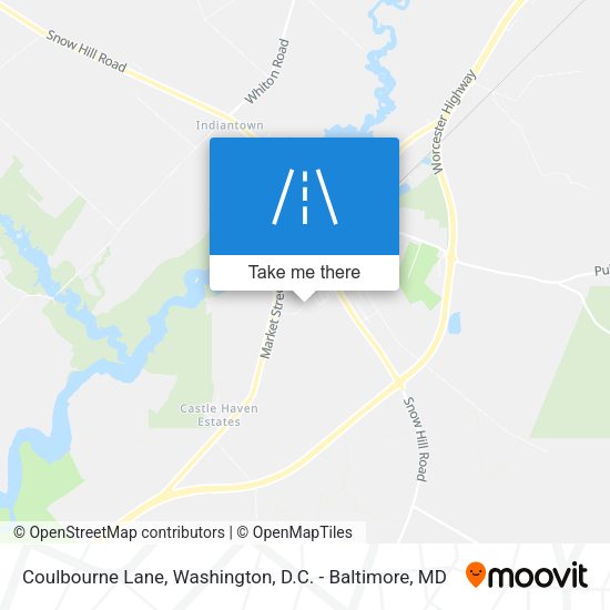 Coulbourne Lane map