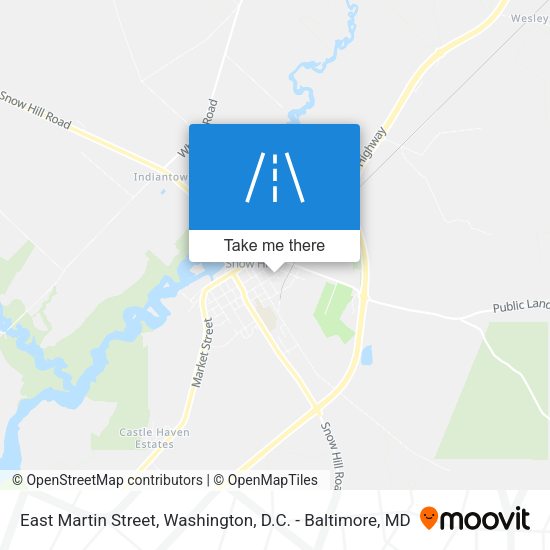 East Martin Street map