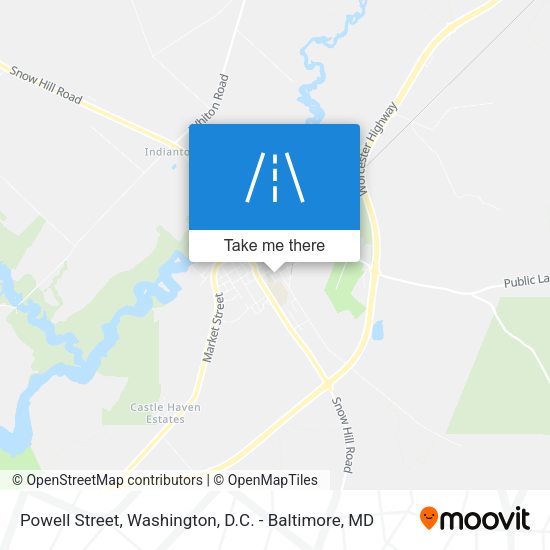 Powell Street map