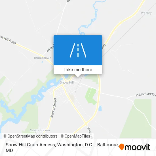 Snow Hill Grain Access map