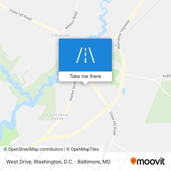 Mapa de West Drive