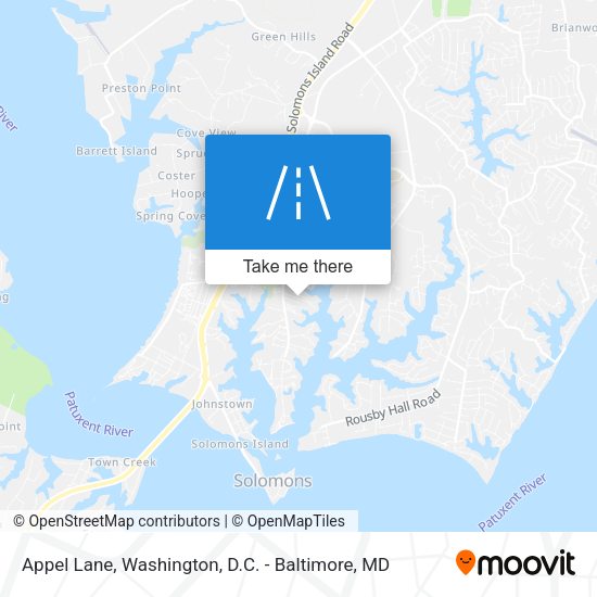 Appel Lane map