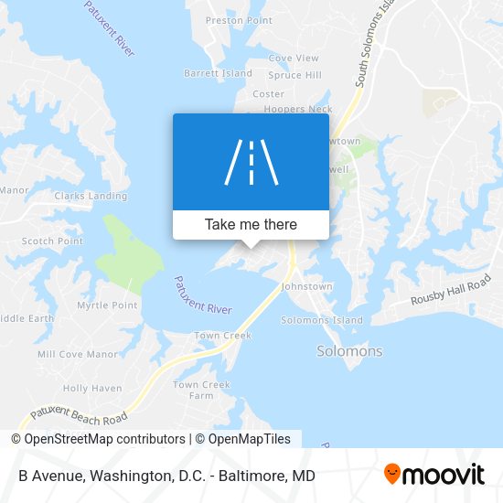 B Avenue map