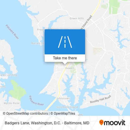 Badgers Lane map