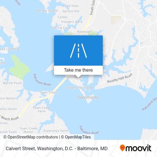 Calvert Street map