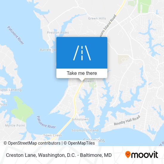 Creston Lane map