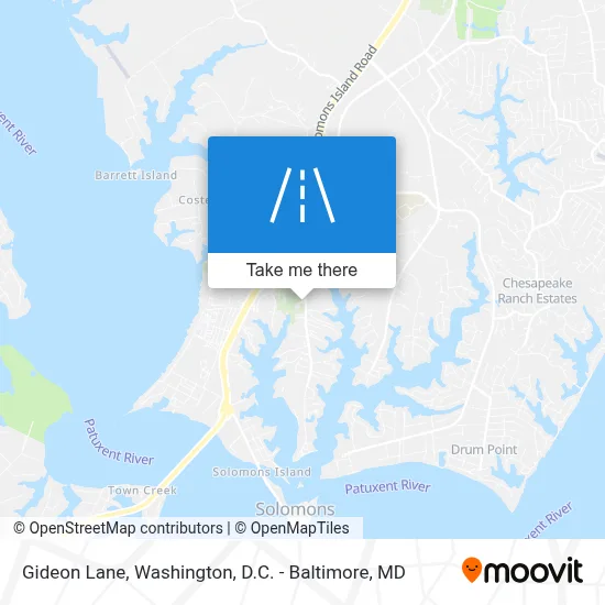 Gideon Lane map