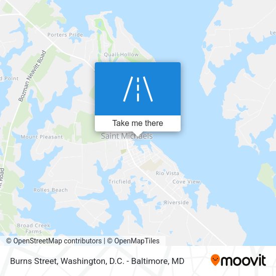 Burns Street map