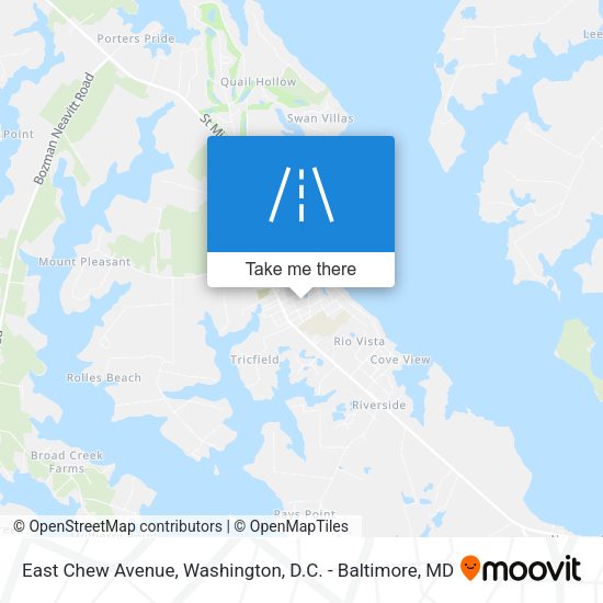 Mapa de East Chew Avenue