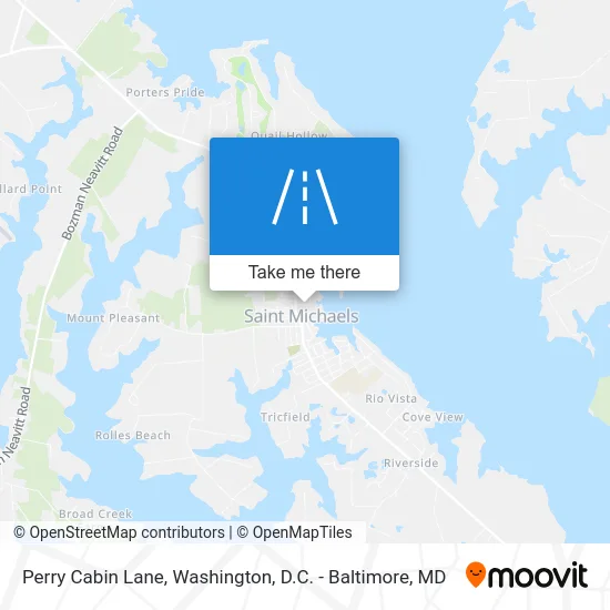 Perry Cabin Lane map