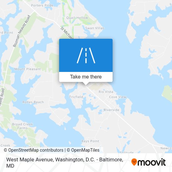 West Maple Avenue map