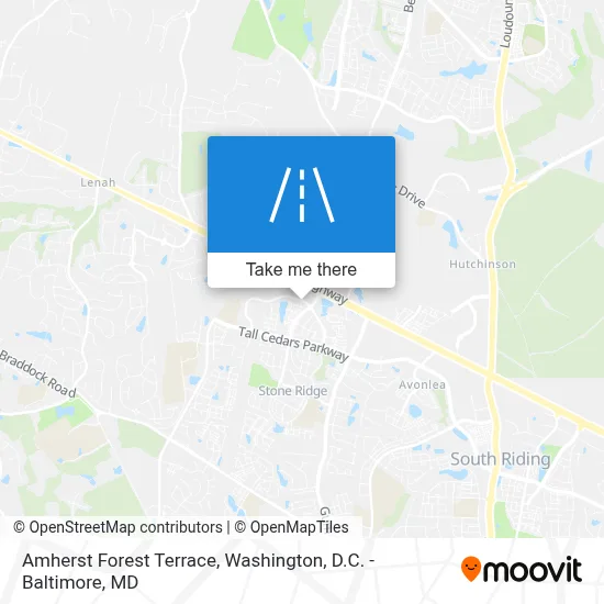 Amherst Forest Terrace map