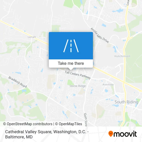 Cathedral Valley Square map