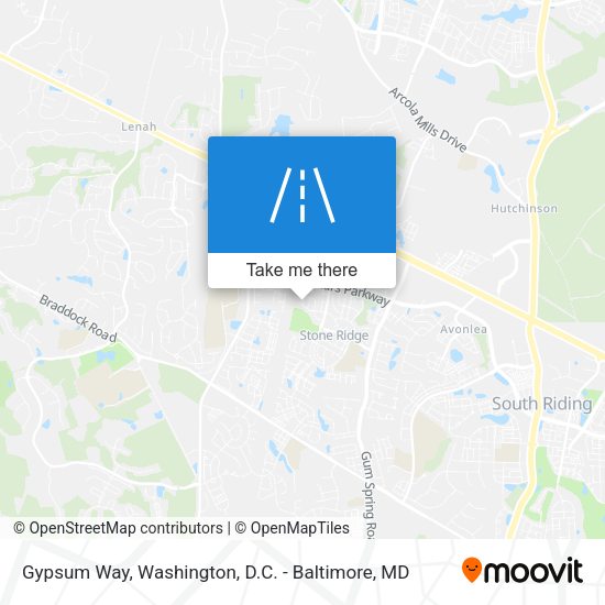Gypsum Way map