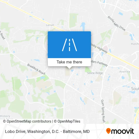 Lobo Drive map