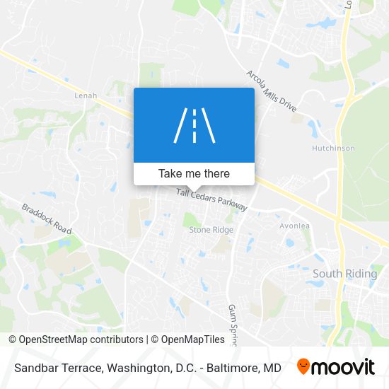 Sandbar Terrace map