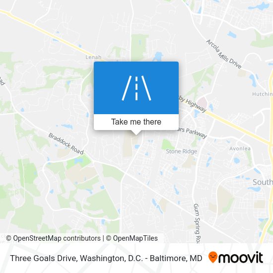 Three Goals Drive map