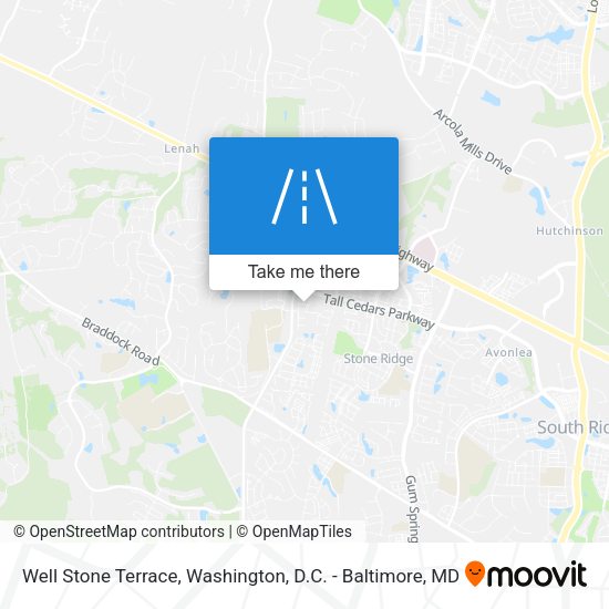 Well Stone Terrace map