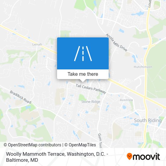 Woolly Mammoth Terrace map