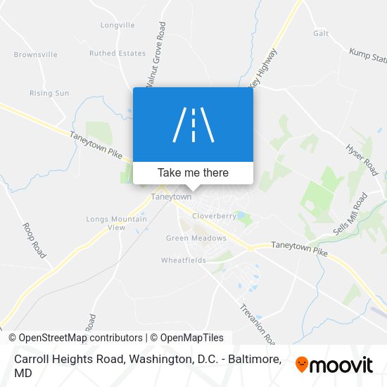 Carroll Heights Road map