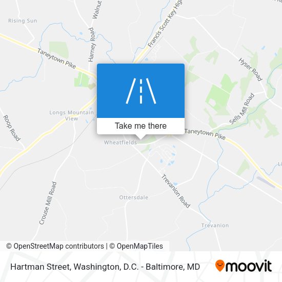 Hartman Street map