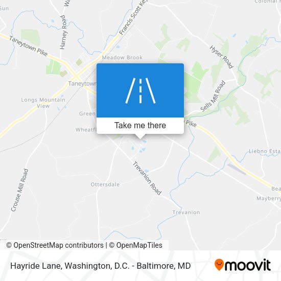 Hayride Lane map
