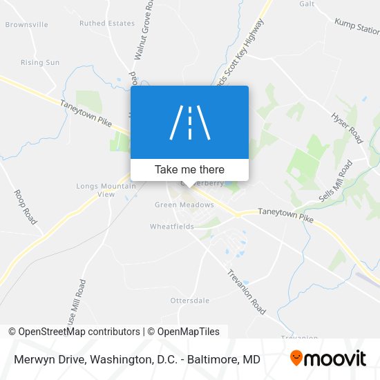 Merwyn Drive map