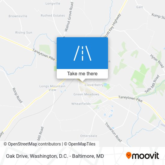 Oak Drive map