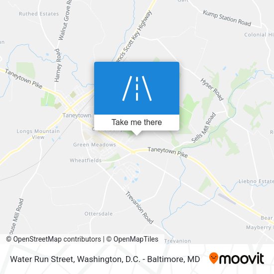 Mapa de Water Run Street