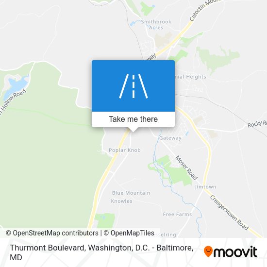 Thurmont Boulevard map