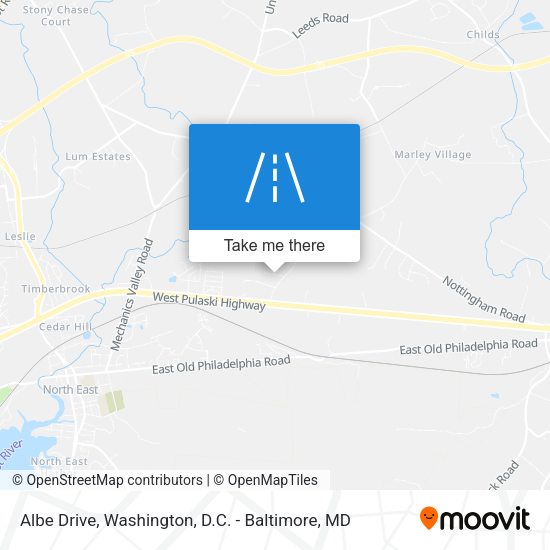 Albe Drive map