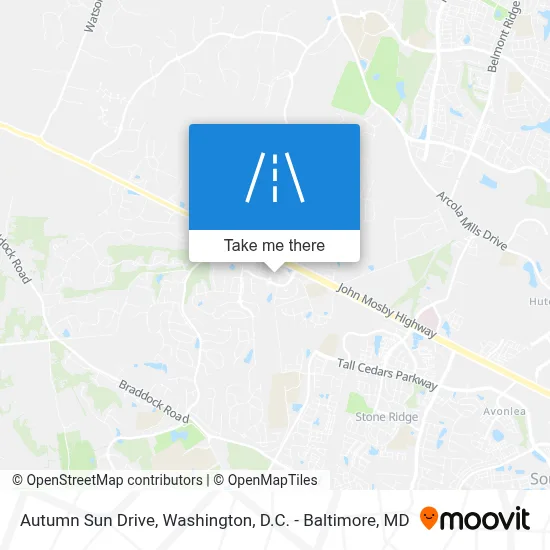 Autumn Sun Drive map