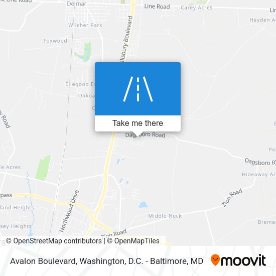 Avalon Boulevard map