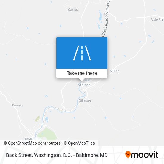 Back Street map