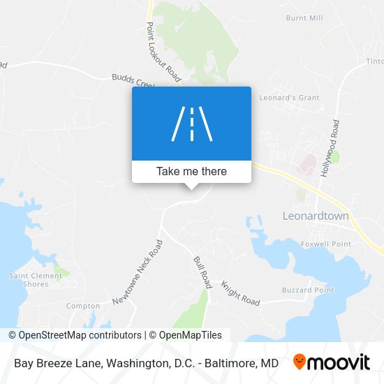 Bay Breeze Lane map