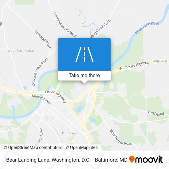 Bear Landing Lane map